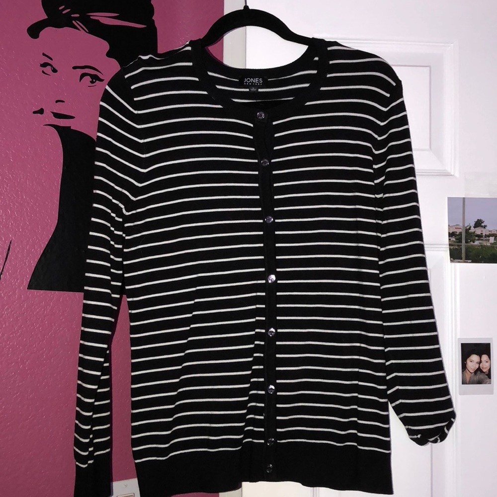 Stripped Cardigan